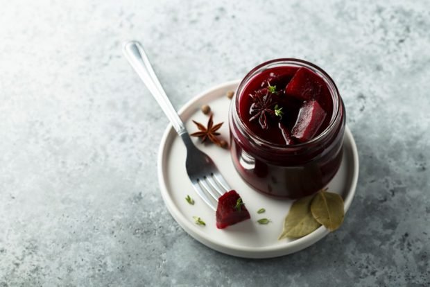 Маринованная свекла на зиму кубиками0